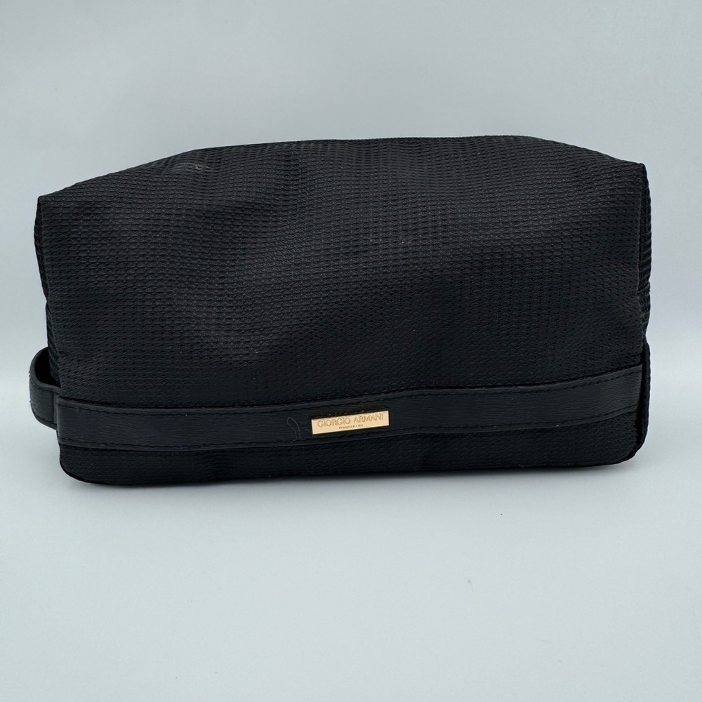 Giorgio Armani Fragrances Black Toiletry Travel Bag Cosmetic Case